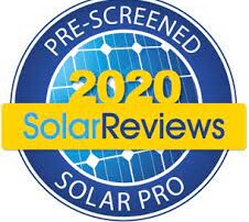 Pre-Screened 2020 SolarReviews Solar Pro badge